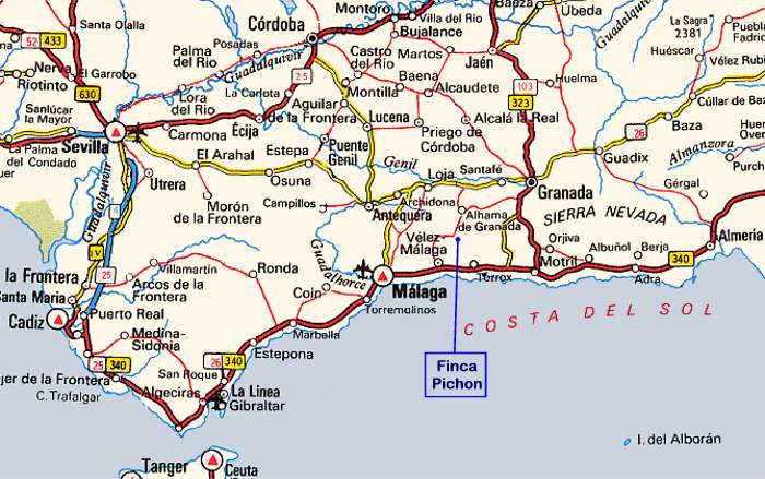 Finca Pichon - map
